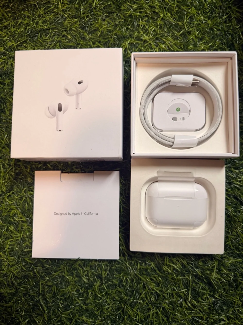 Apple White AirPods Pro 2nd gen with Case and Cable in Original Packaging